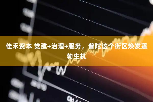 佳禾资本 党建+治理+服务，普陀这个街区焕发蓬勃生机