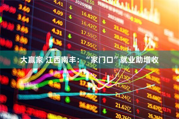 大赢家 江西南丰：“家门口”就业助增收