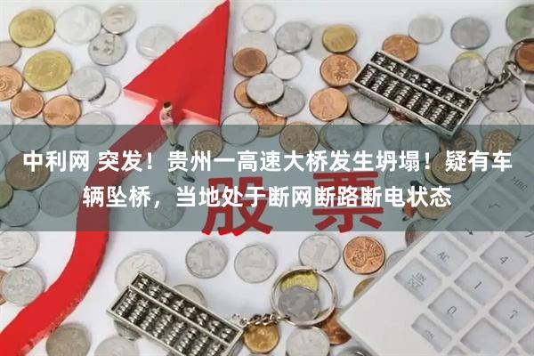 中利网 突发!贵州一高速大桥发生坍塌!疑有车辆坠桥,当地处于断网断路断电状态