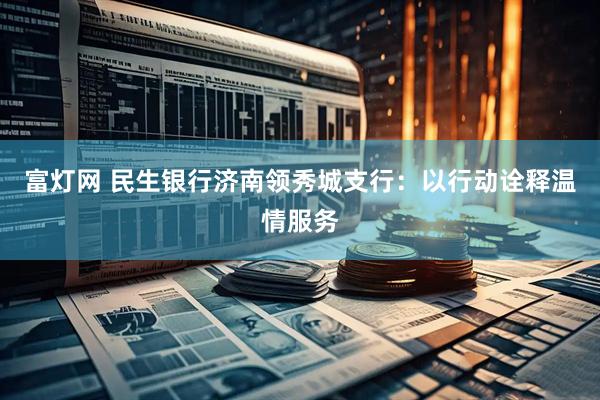 富灯网 民生银行济南领秀城支行：以行动诠释温情服务