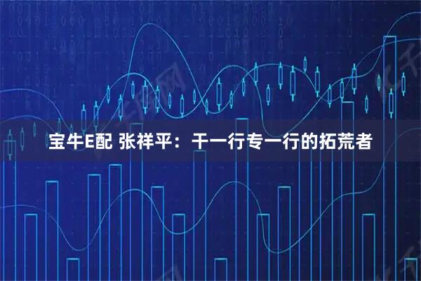 宝牛E配 张祥平：干一行专一行的拓荒者